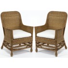 Catalina Armchairs With Cushions - Pair - Custom Made